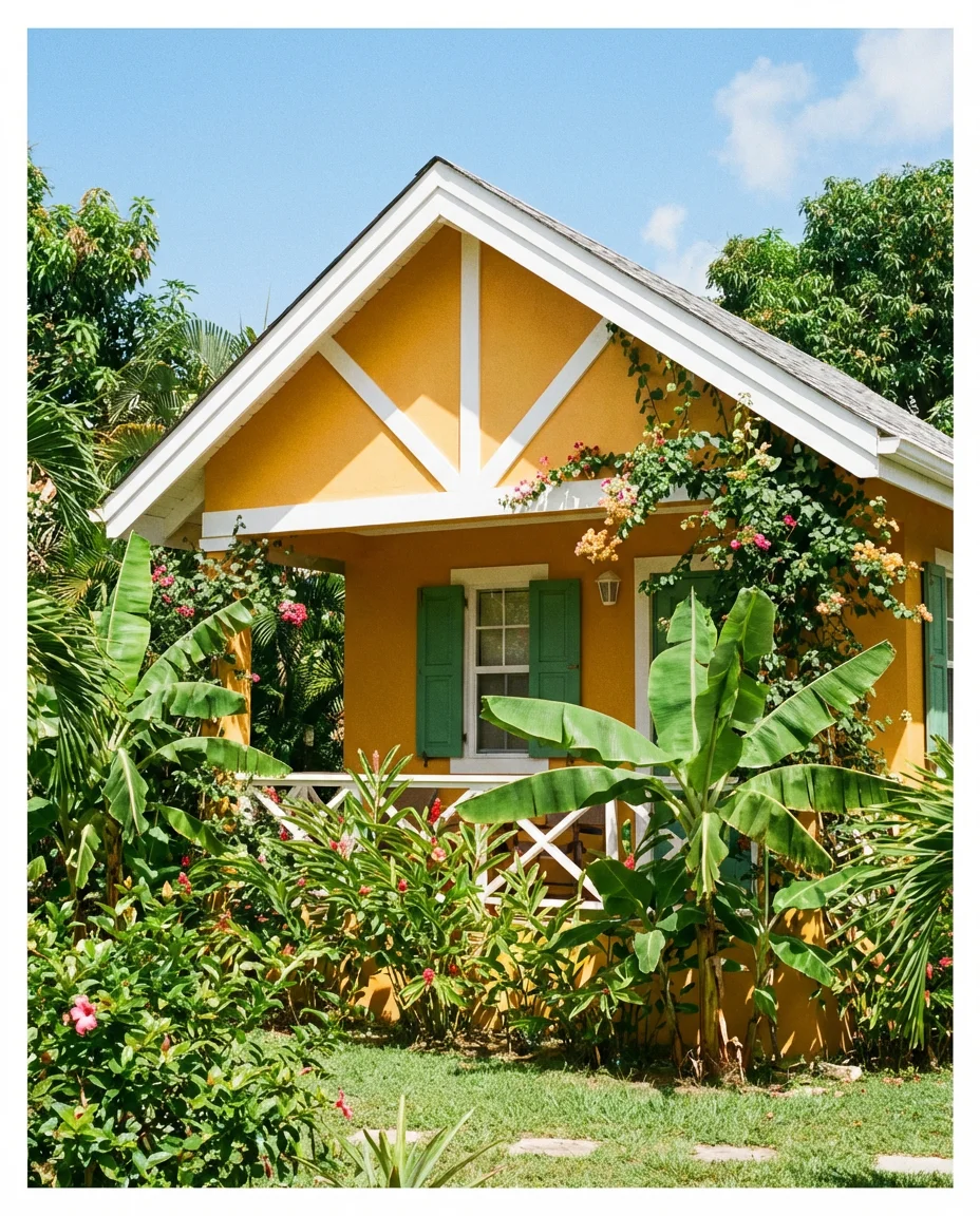 India Inspired Saffron Yellow Exterior 1