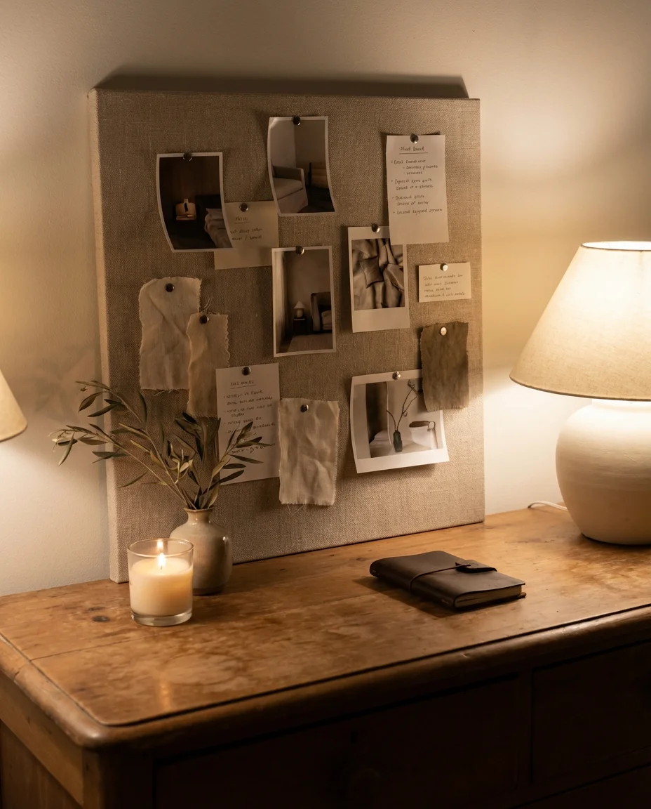 Inspo Board Dresser Corner with Mood Lighting 2