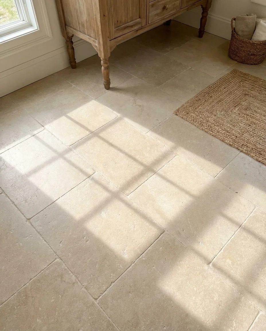 Large-Format Floor Tile With Minimal Grout Lines 1