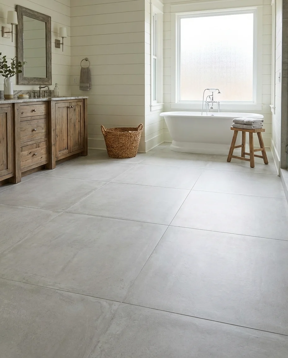 Large-Format Floor Tile With Minimal Grout Lines 2