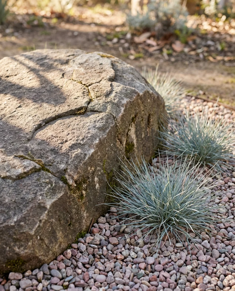 Large Natural Boulder Feature as a Front Yard Focal Point 2