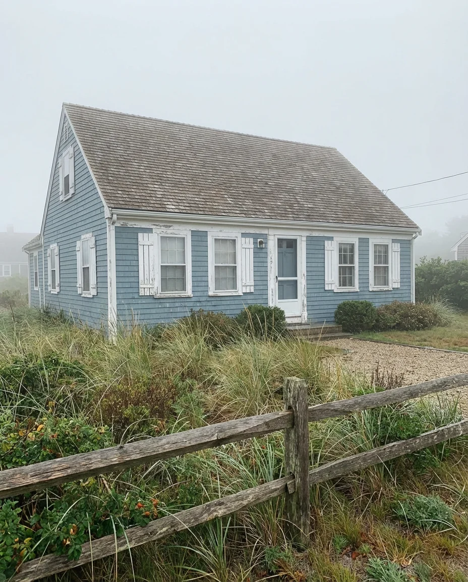 Latest Dusty Blue Coastal Home 1