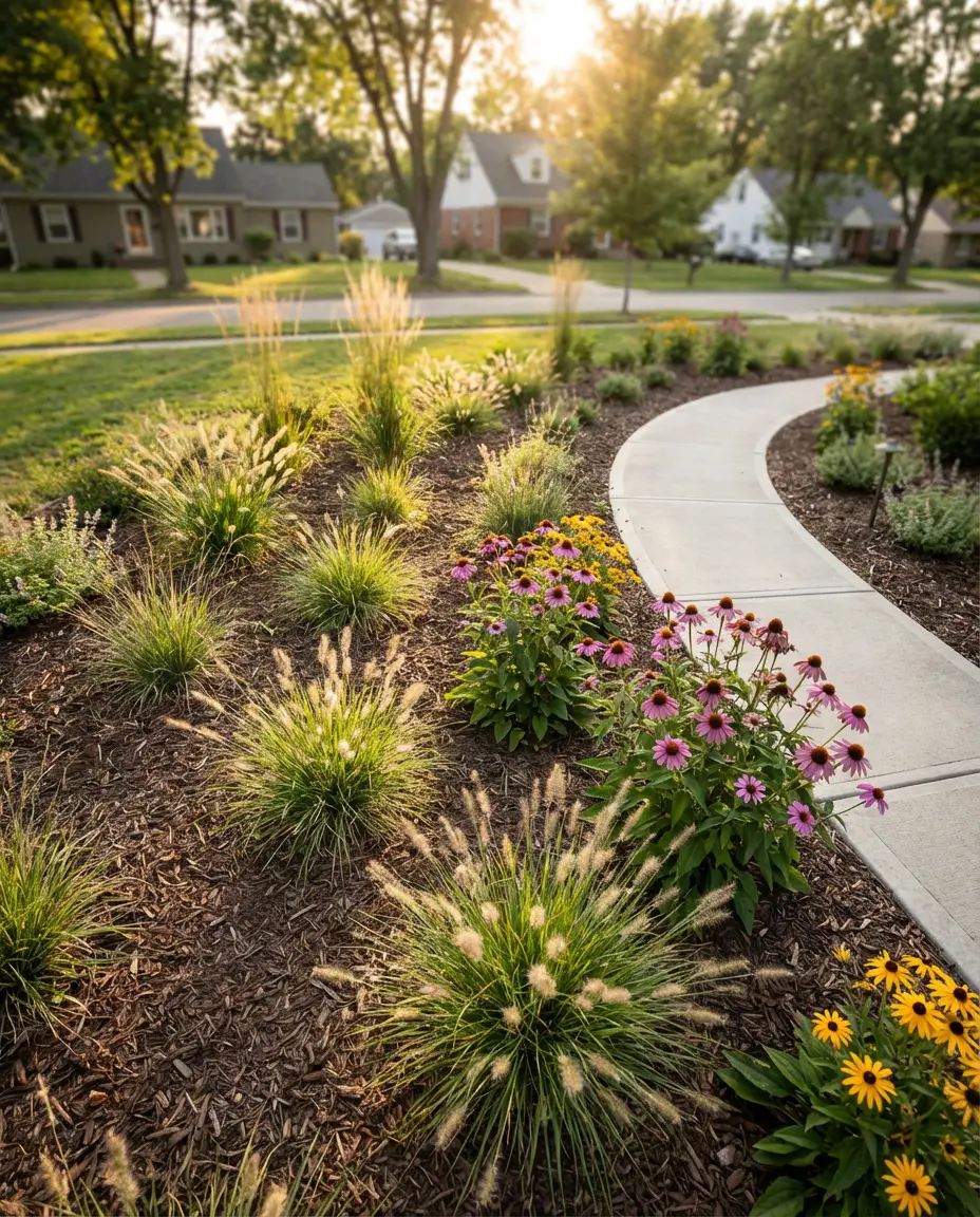 Low Maintenance Native Plant Border 1