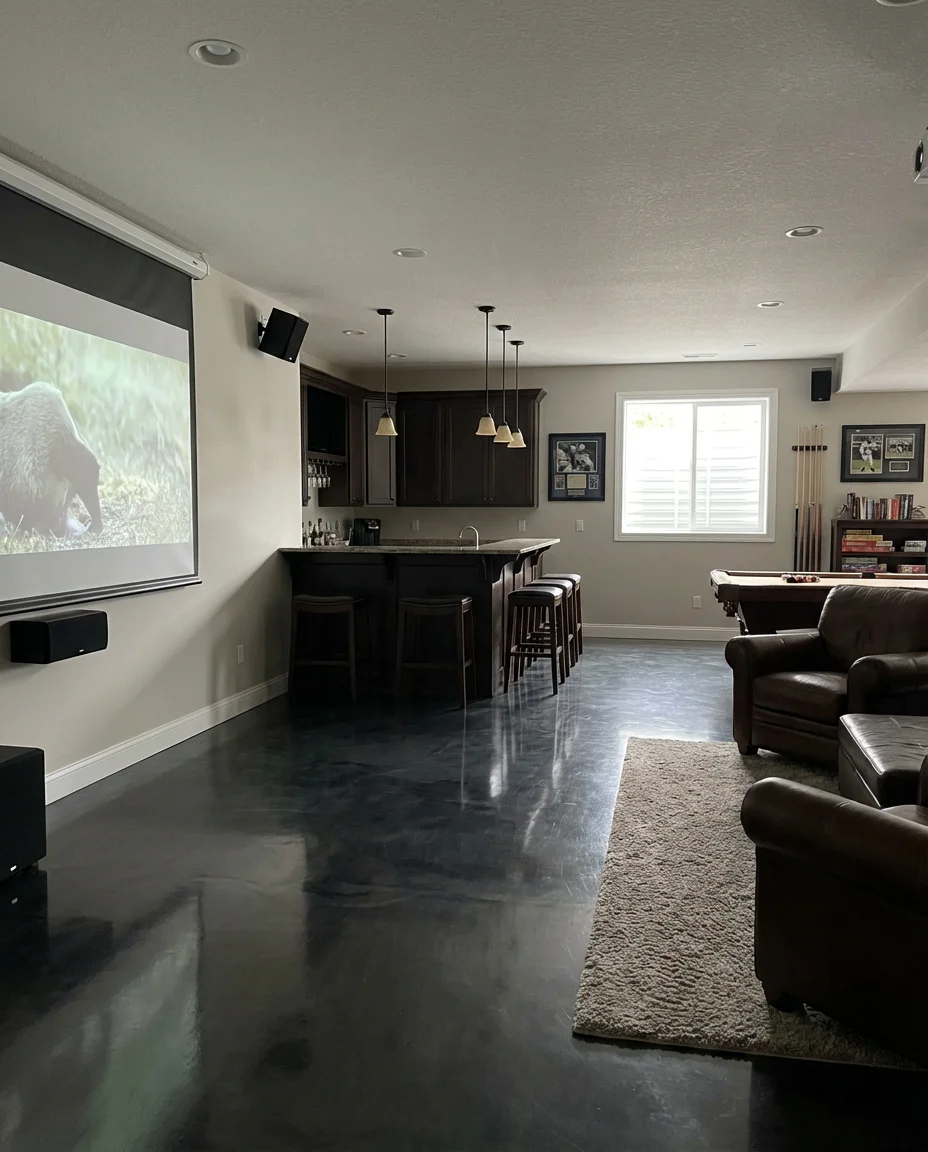 Man Cave with Bar and Gaming Station 2