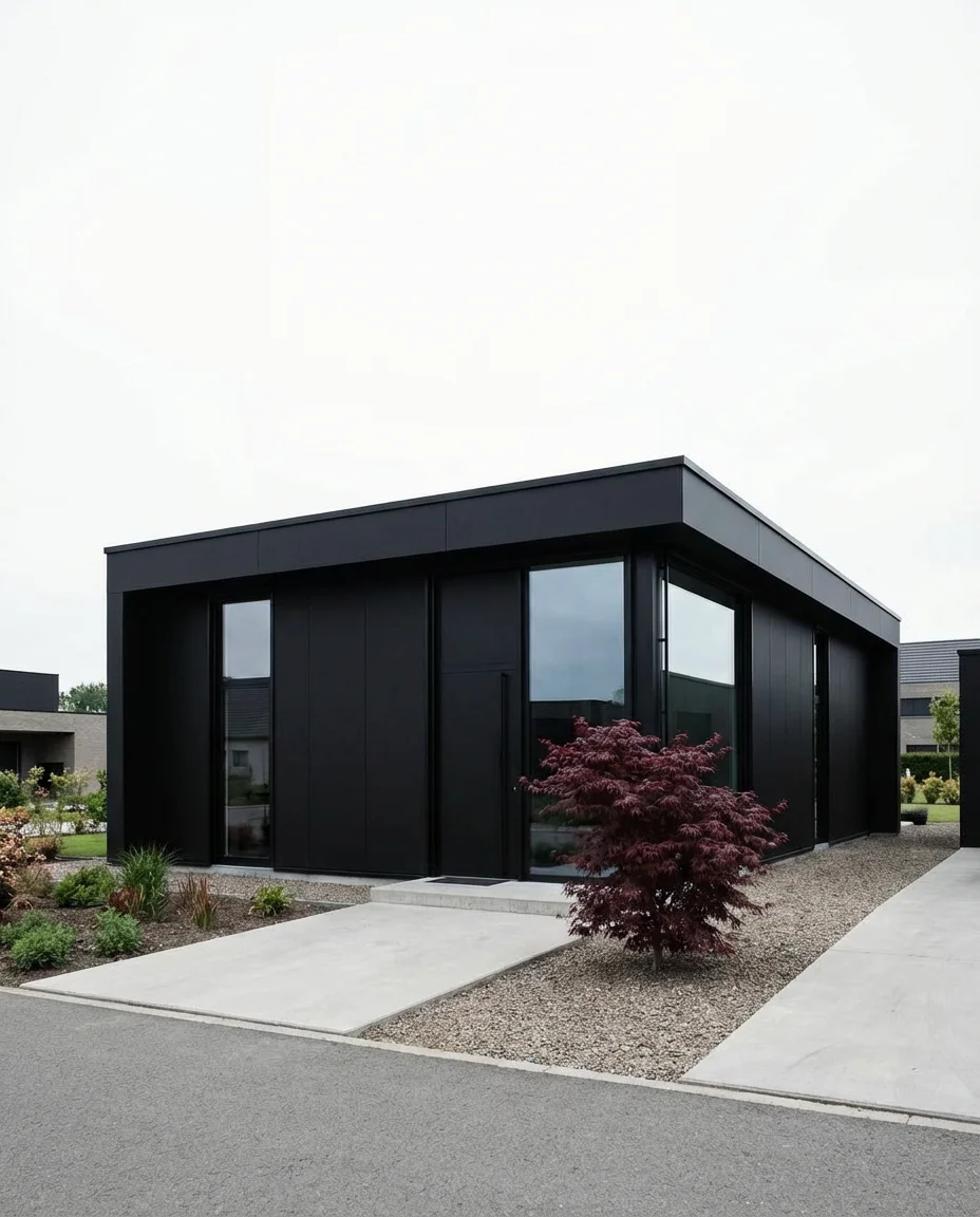 Matte Black Minimalist Exterior 1
