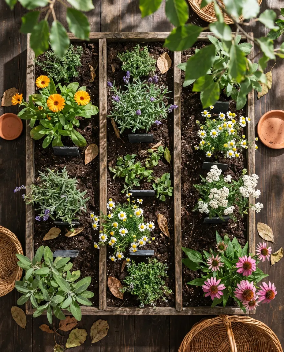 Medicinal Herb Garden Layout 2