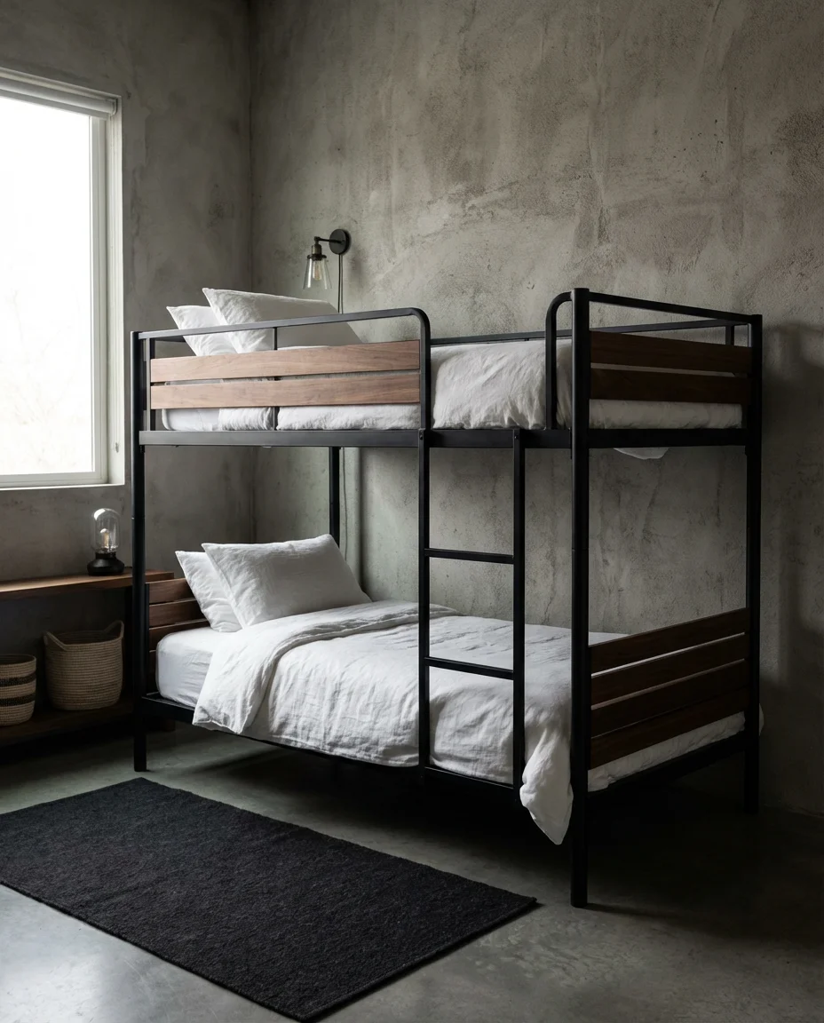 Metal Bunk Beds With an Industrial Edge 1