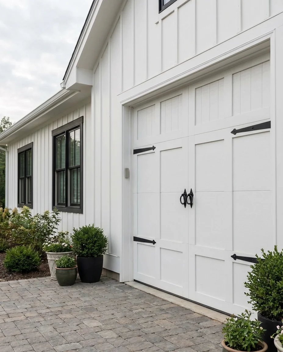 Modern Farmhouse with Black Carriage Hardware 1