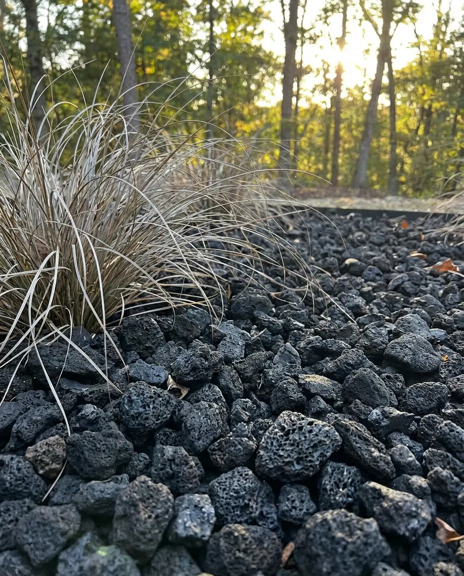 Modern Rock Garden with Black Lava Stone and Ornamental-Grasses-2.webp