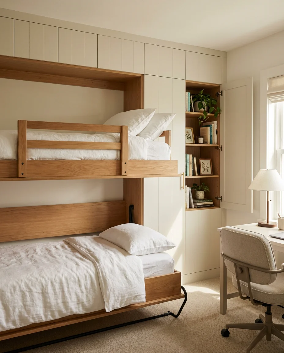 Murphy Bunk Beds for Multifunctional Spaces 1