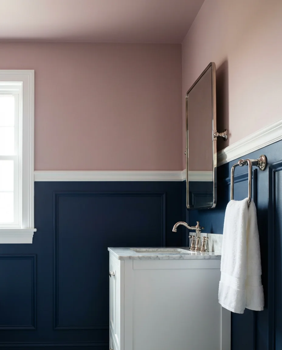 Navy and Pink Sophisticated Contrast 1