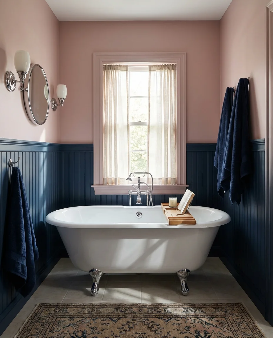 Navy and Pink Sophisticated Contrast 2