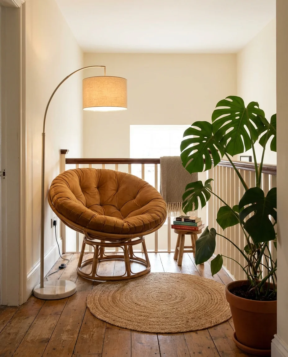 Nook Decor Ideas Built Around a Papasan Chair 1