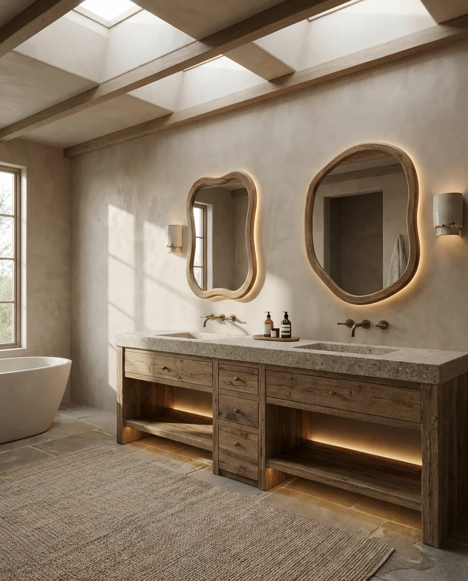 Organic Shapes in Mirrors and Fixtures 2