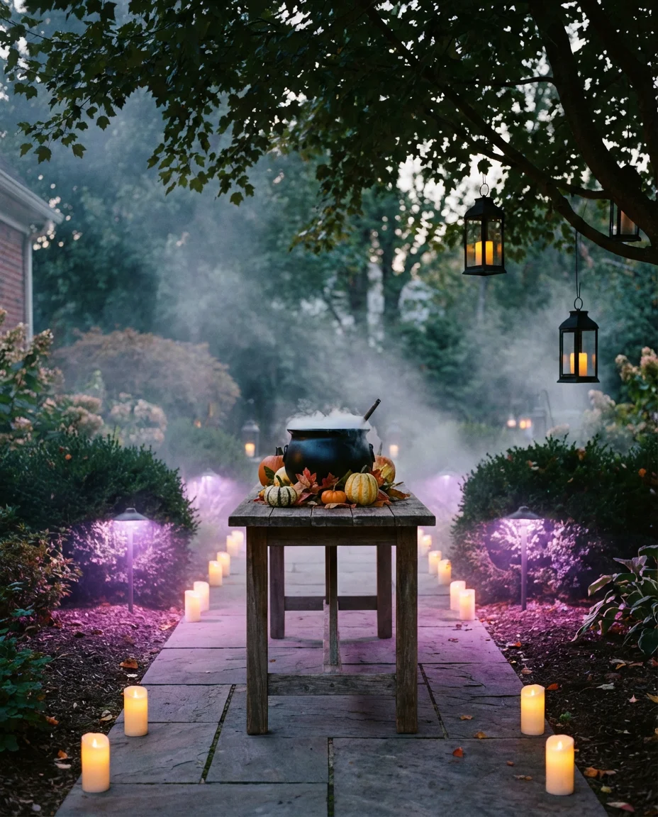 Outdoor Halloween Party Setup 2