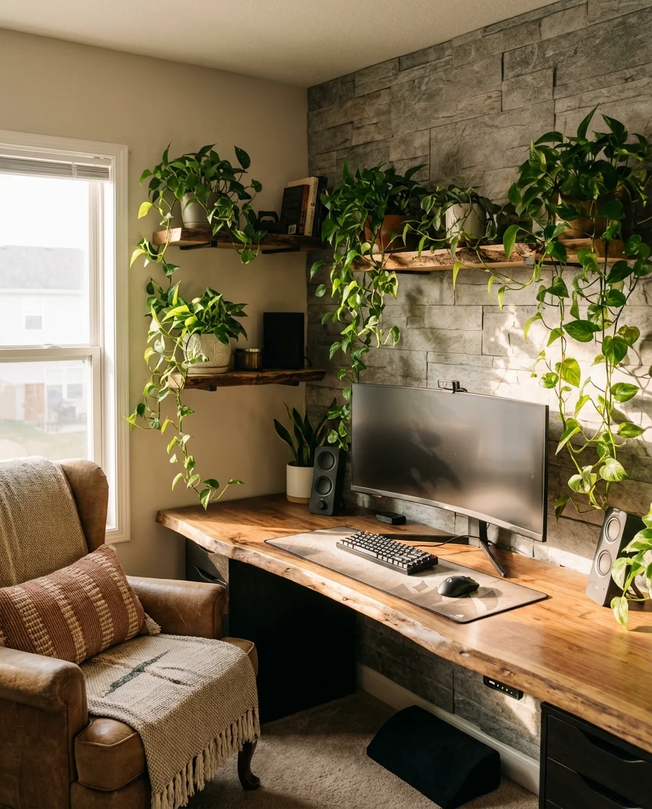 Outdoor-Inspired Indoor Gaming Retreat 1