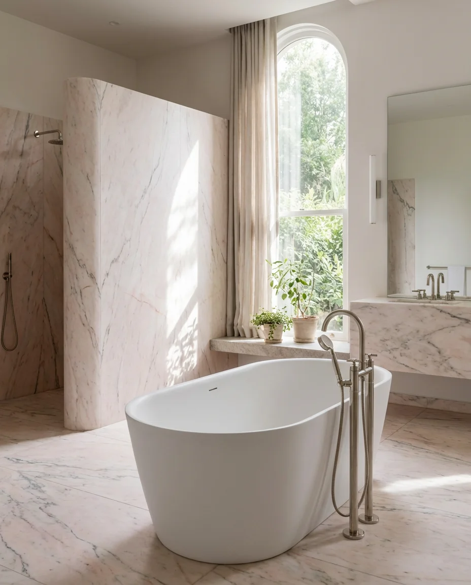 Pale Pink Marble Luxury 1