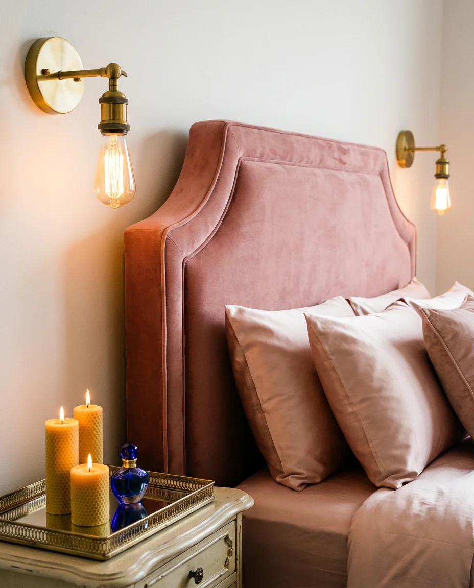 Pink Velvet Glam Bedroom 2