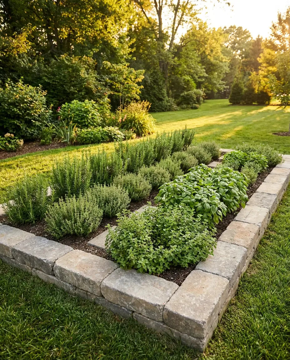 Raised Bed Backyard Herb Garden 2