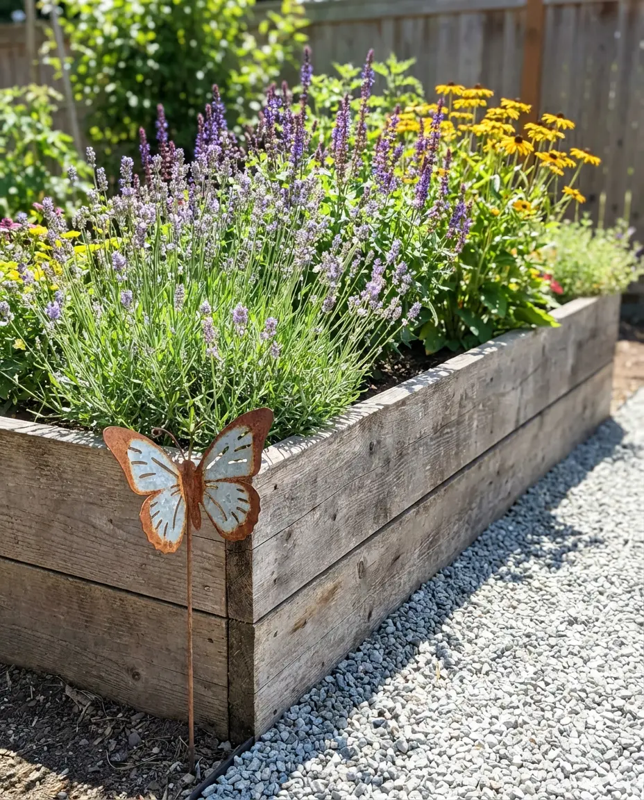 Raised Bed Butterfly Planter 1