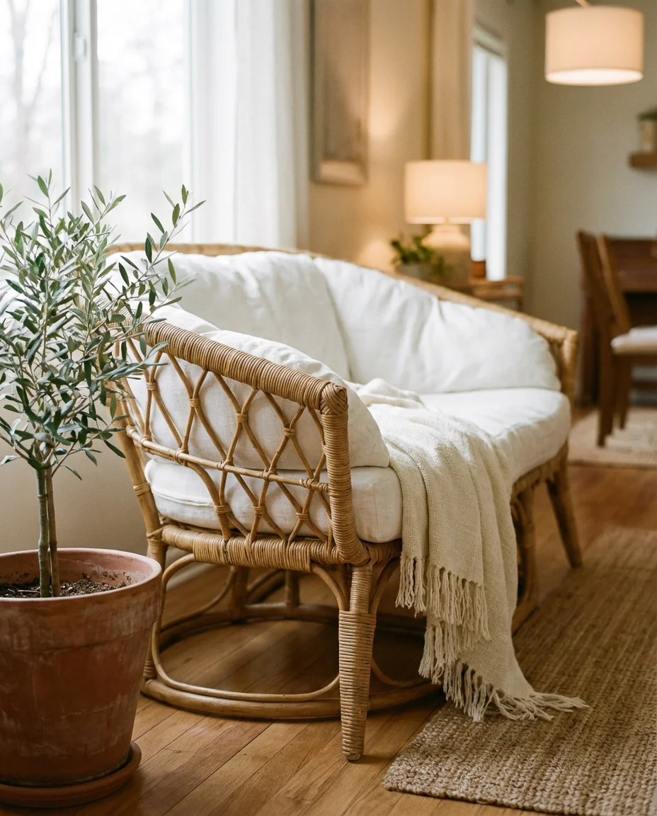 Rattan Papasan Chair as a Statement Piece 2