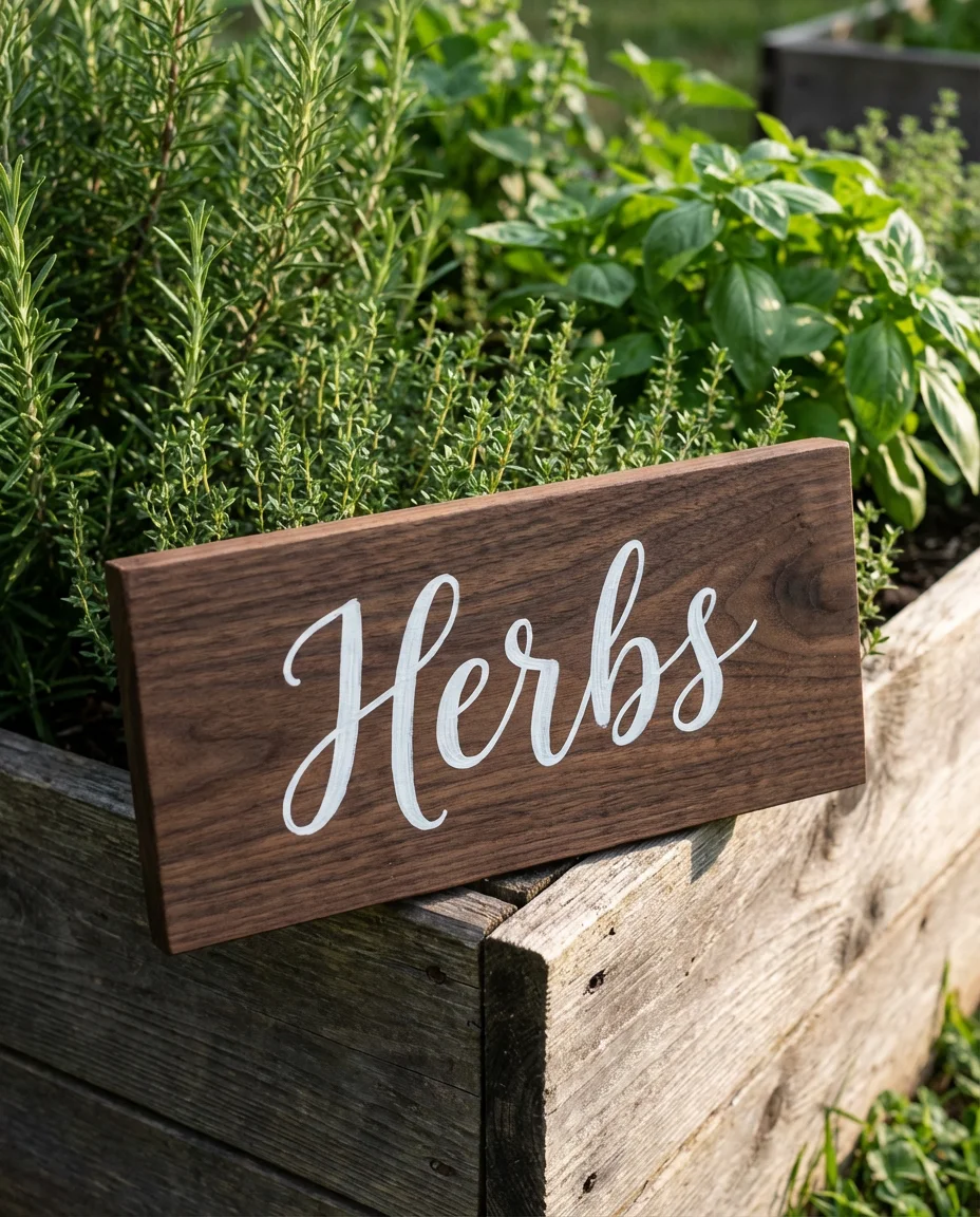 Reclaimed Wood Garden Sign Collection 2