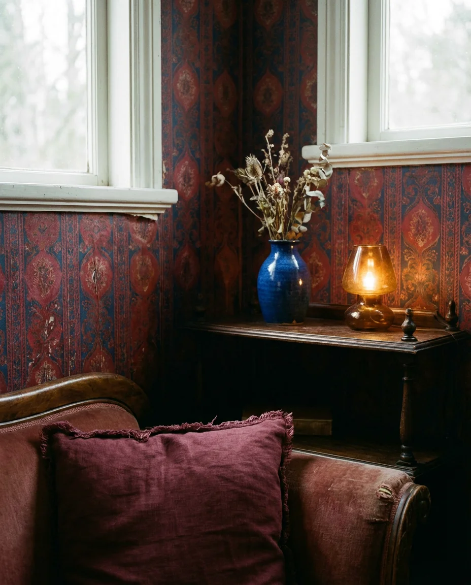 Red and Blue Heritage Living Room 2