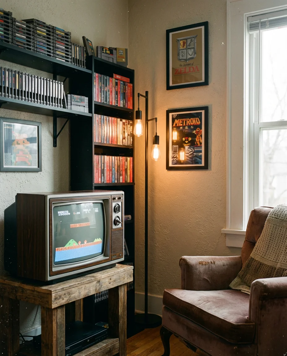 Retro Arcade Corner at Home 1