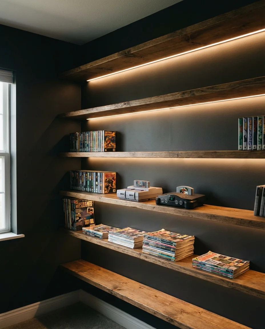 Retro Vintage Console Display Shelf 1