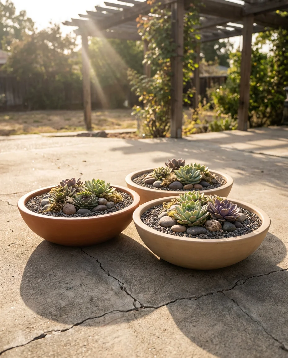 Rock Garden Pots and Planters for a Patio or Balcony 1