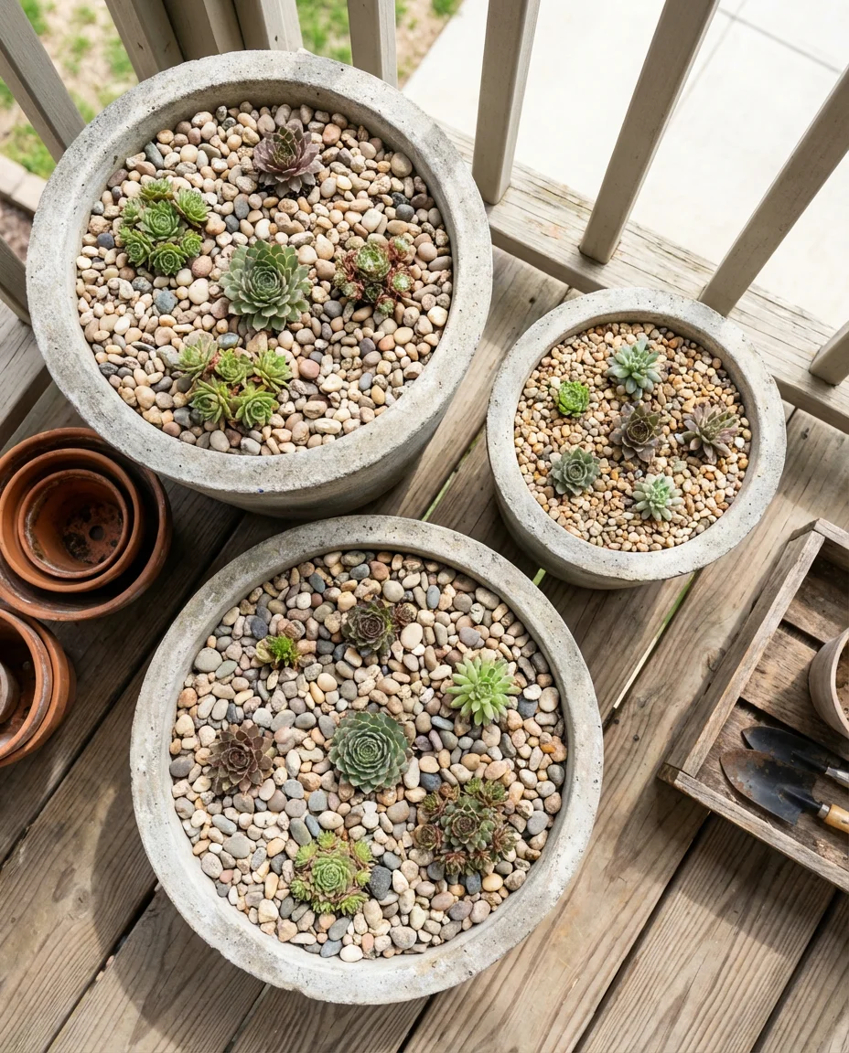 Rock Garden Pots and Planters for a Patio or Balcony 2