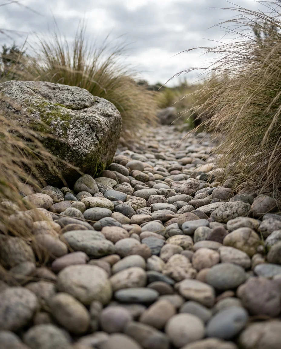 Rock Garden with a Zen-Inspired Dry Stream Bed 2