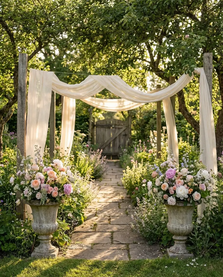 Romantic Cottage Wedding Garden Style 1