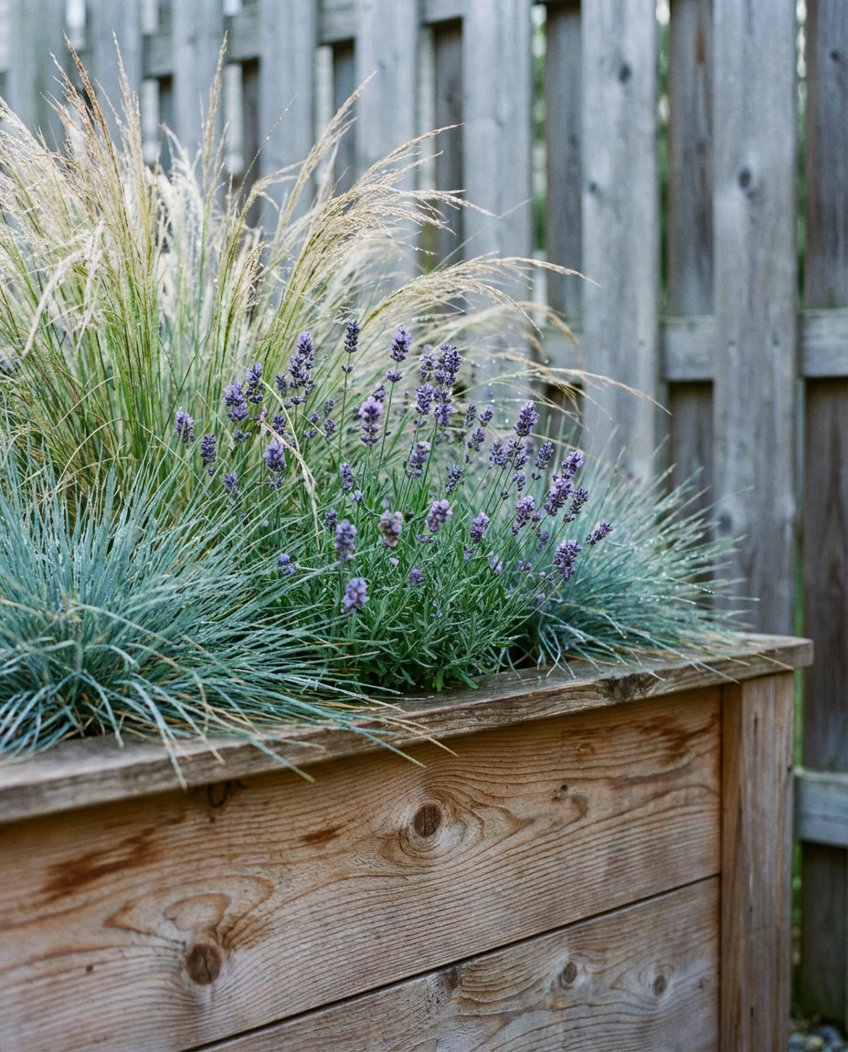 Rustic Wood Planter Box Row 2