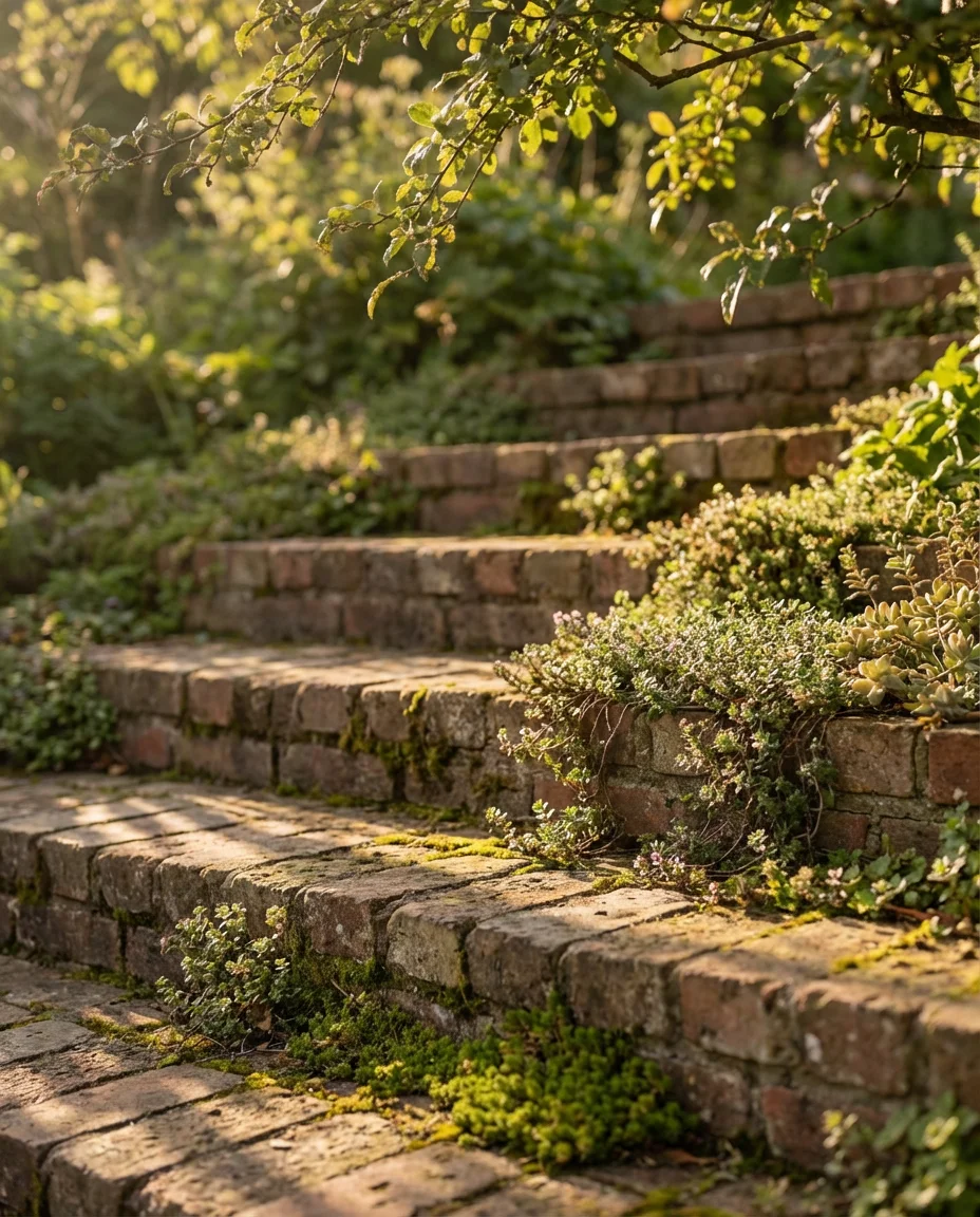Sloped Front Yard with Terraced Steps 2