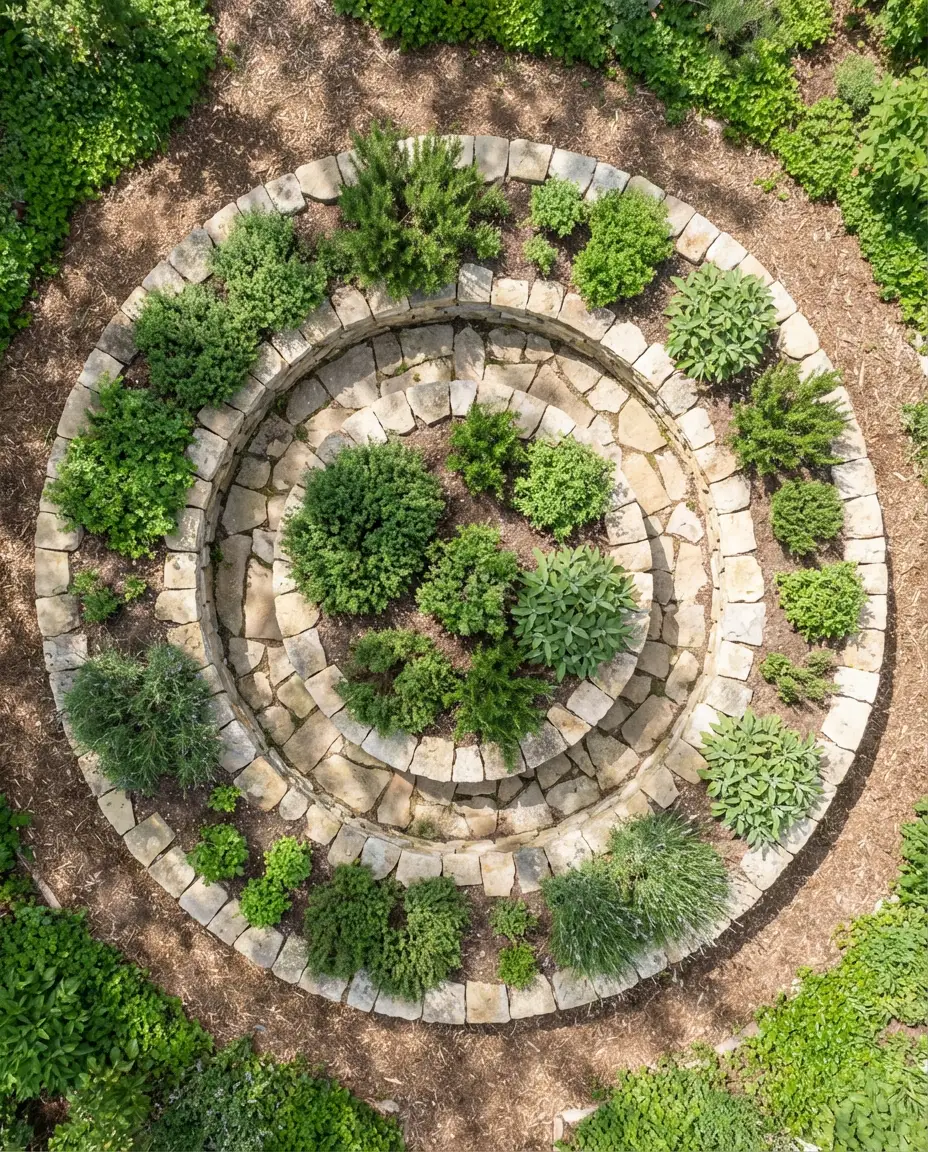 Spiral Herb Garden Design 2