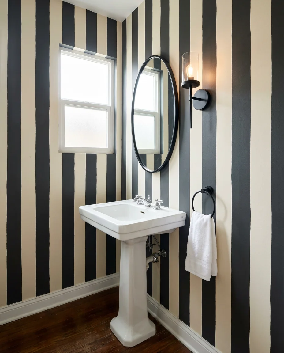 Striped Walls for Graphic Impact 1