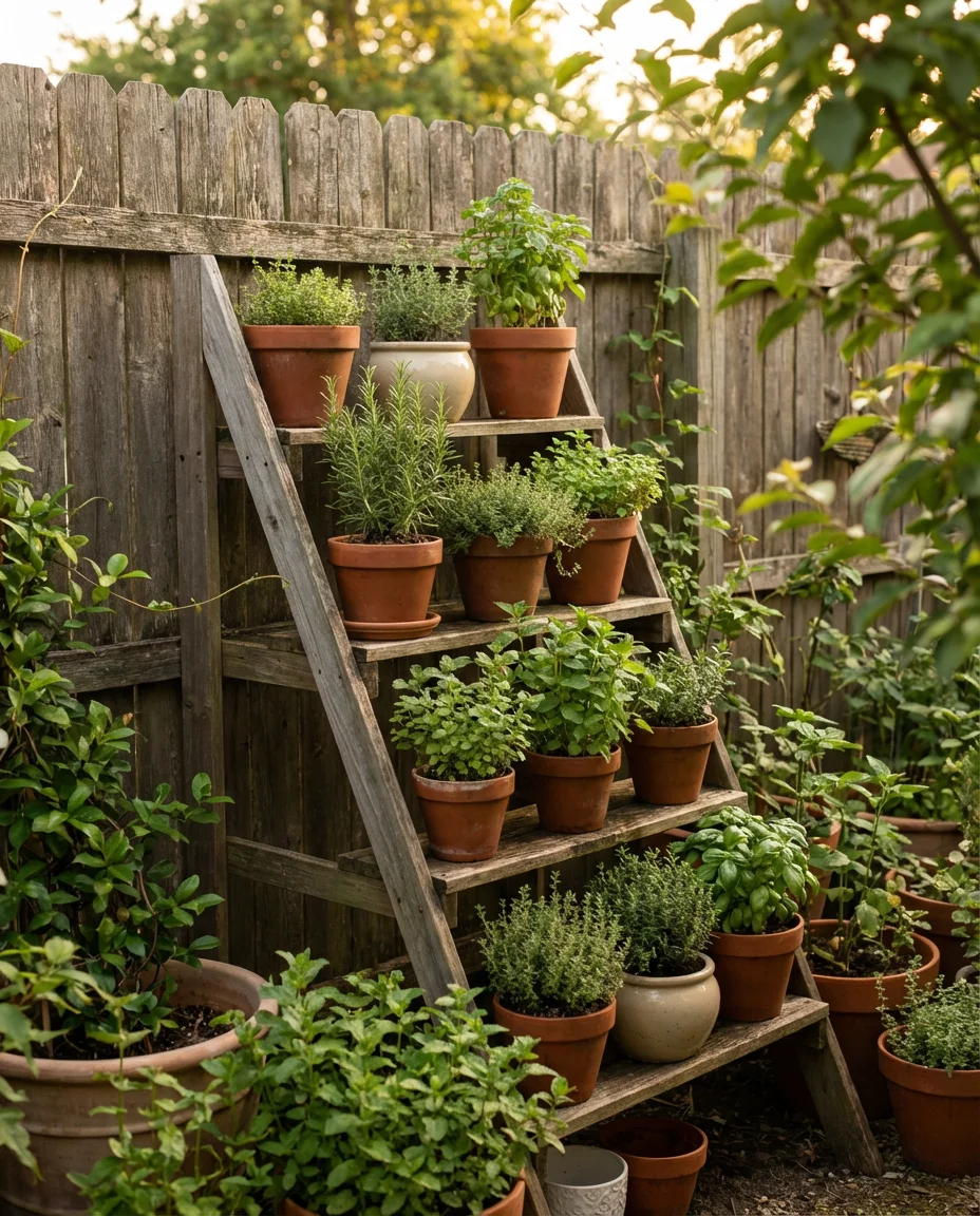 Tiered Outdoor Herb Stand 2