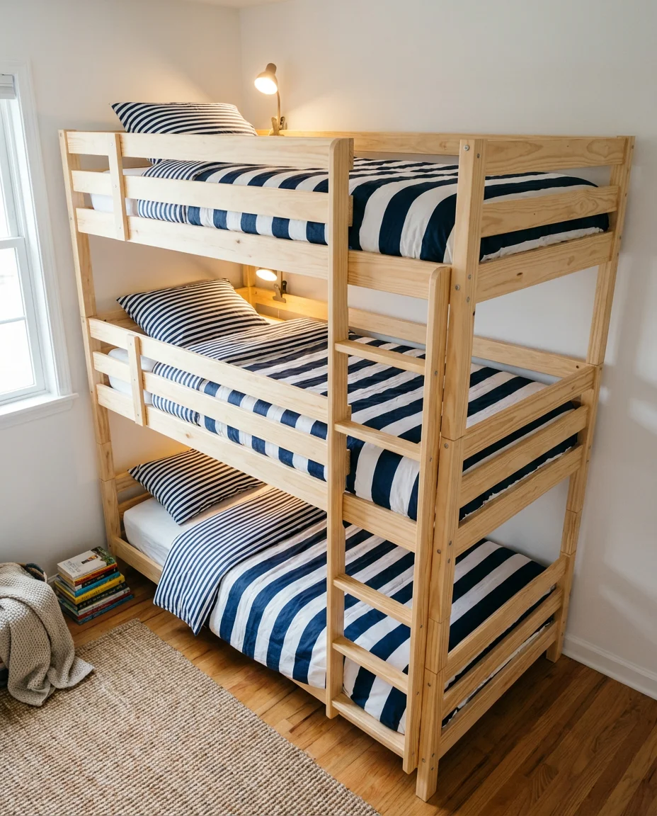 Triple Bunk Beds for Sibling Rooms 2