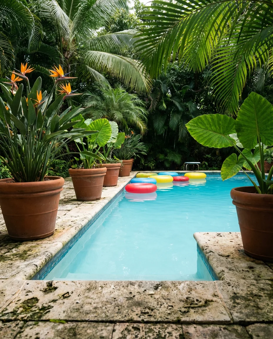 Tropical Poolside Retreat 2
