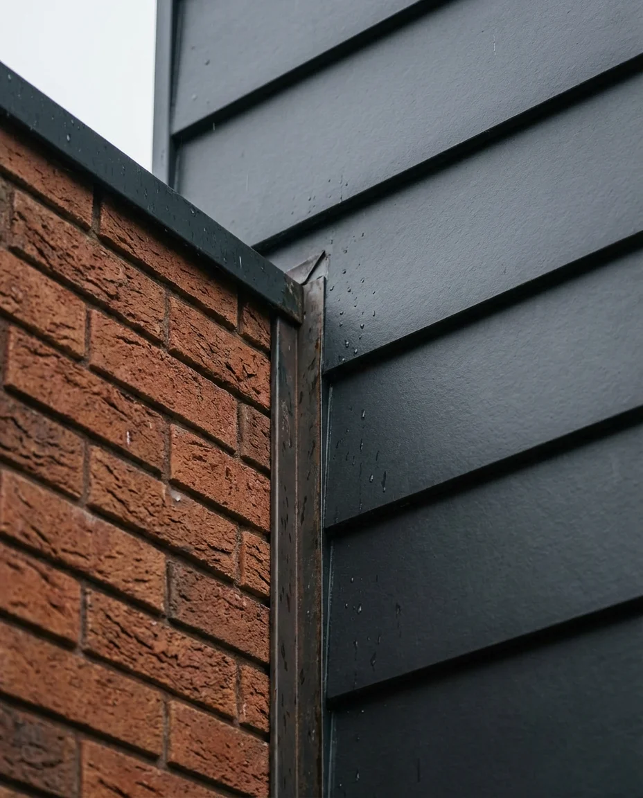 Two-Tone Brick and Dark Siding on a Modern Exterior 2