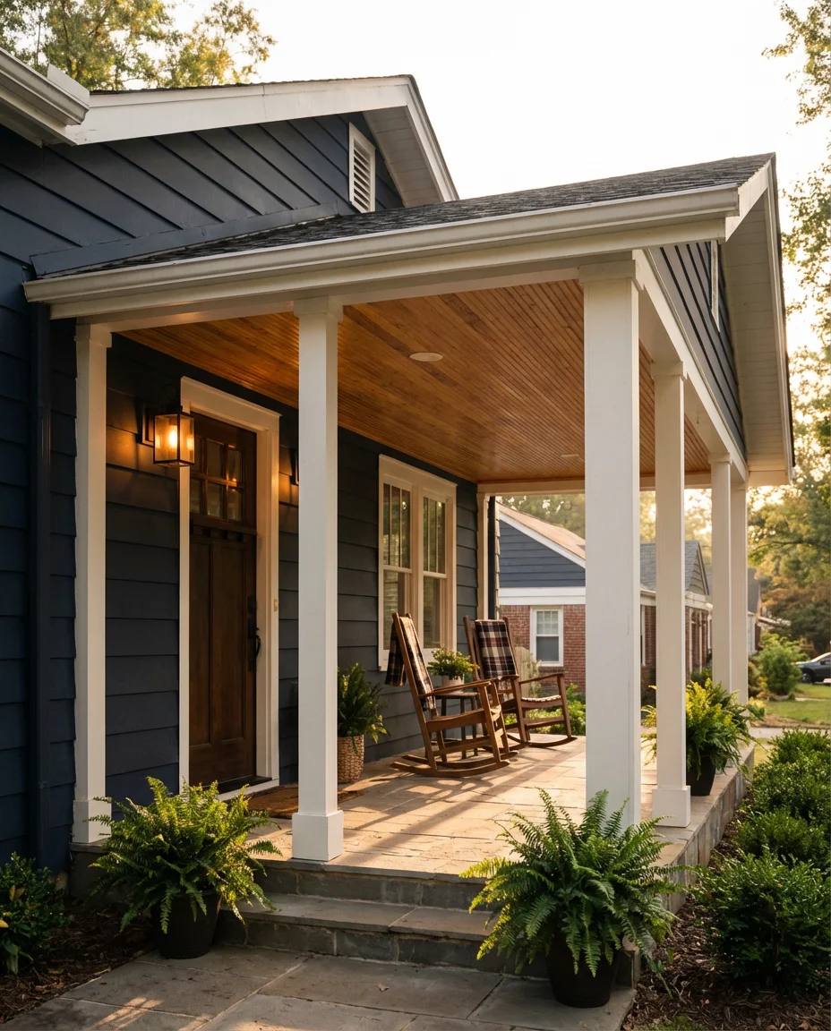 Unique House Exterior with Mixed Vertical and Horizontal Siding 1