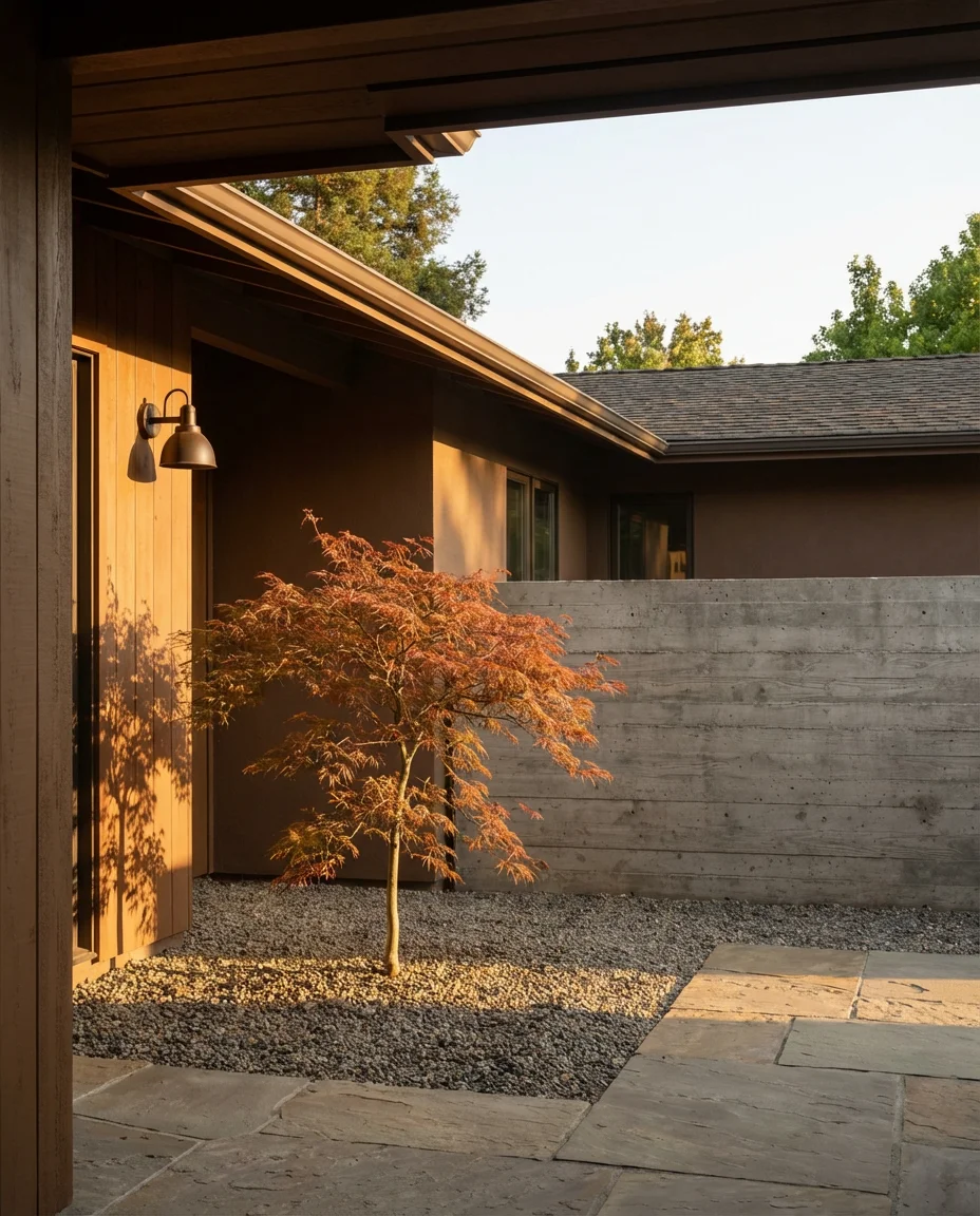 Warm Walnut Brown Modern Ranch 2