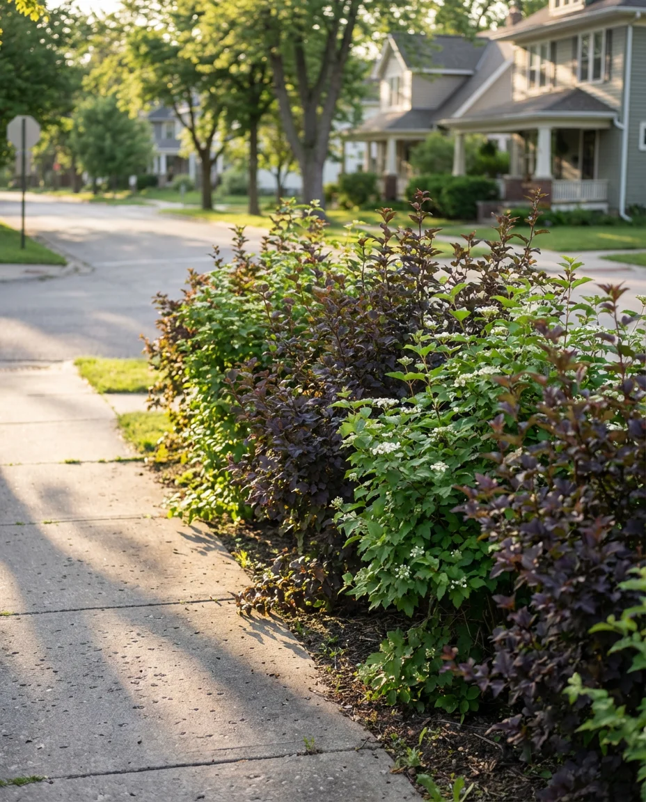 Welcoming Front Yard with Mixed Hedging 1