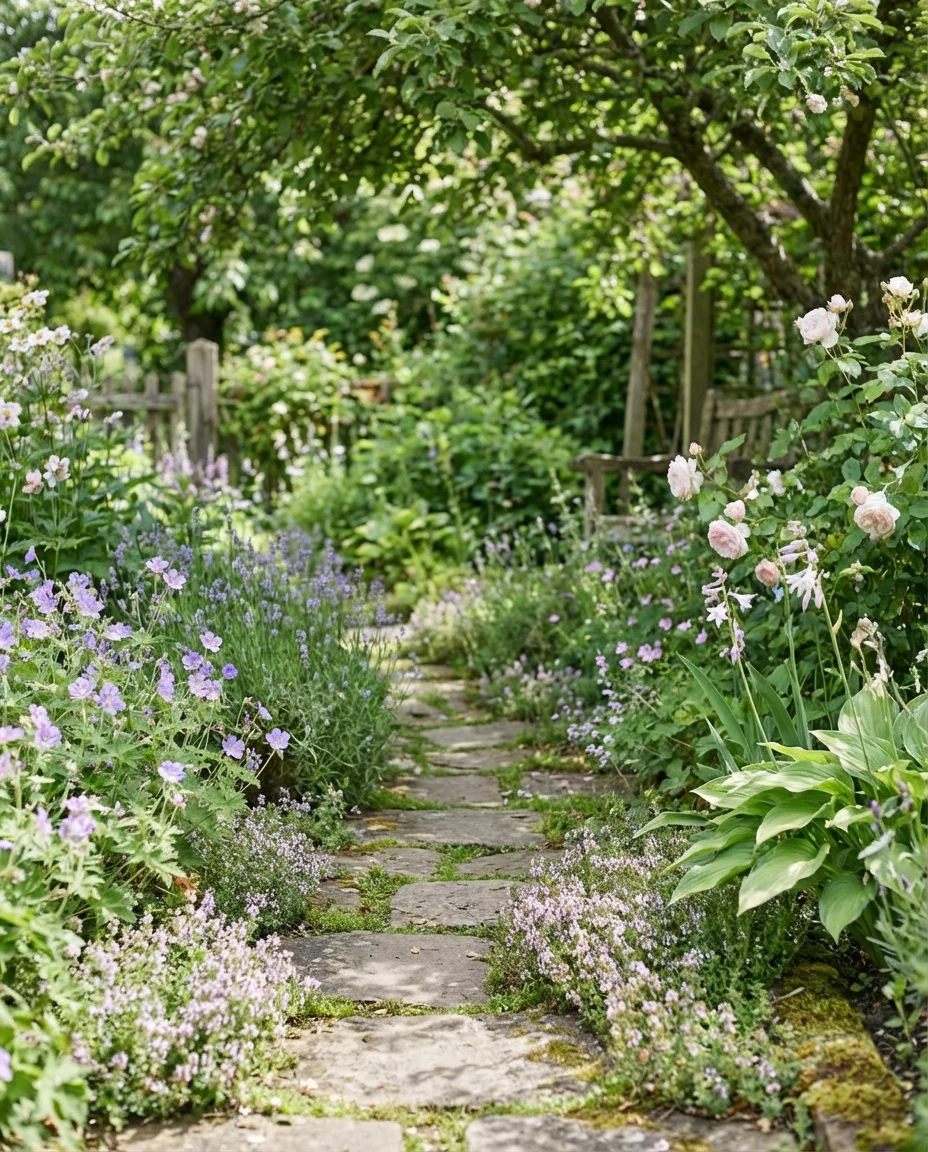 Whimsical Garden Path with Stepping Stones 1