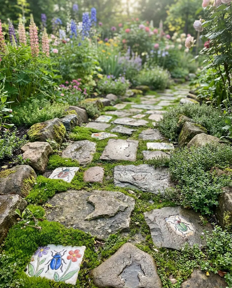 Whimsical Garden Path with Stepping Stones 2