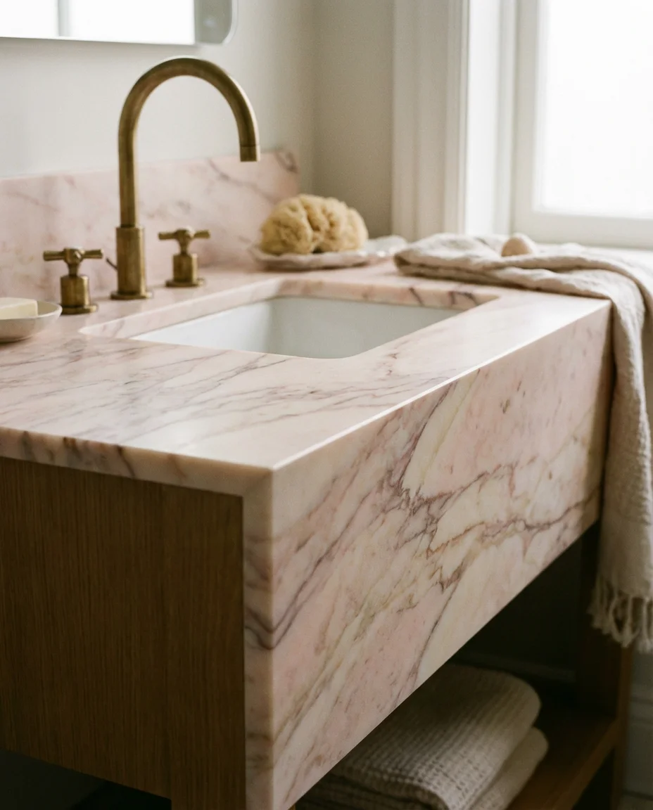 White and Pink Scallop Tile 2