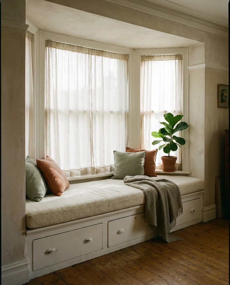 Window Seat with Built-In Storage 1