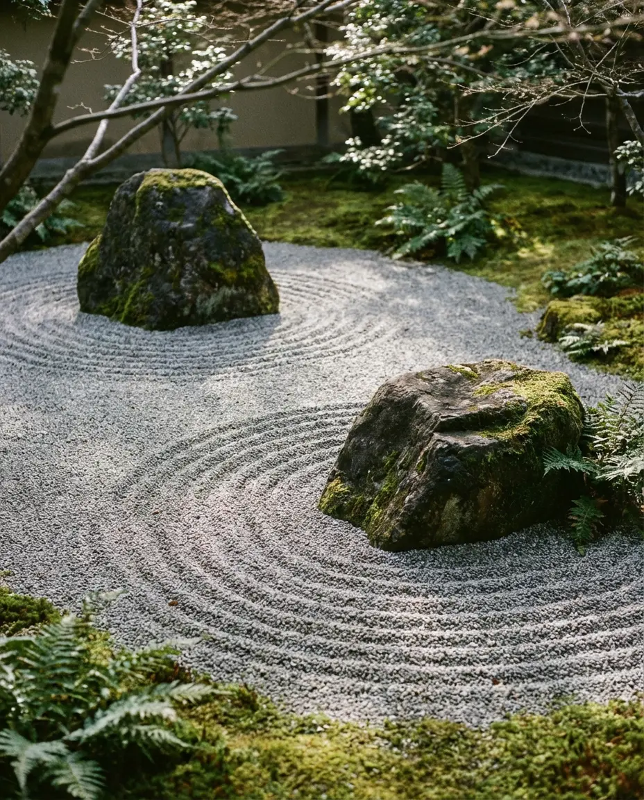 Zen-Inspired Raked-Gravel Garden 1