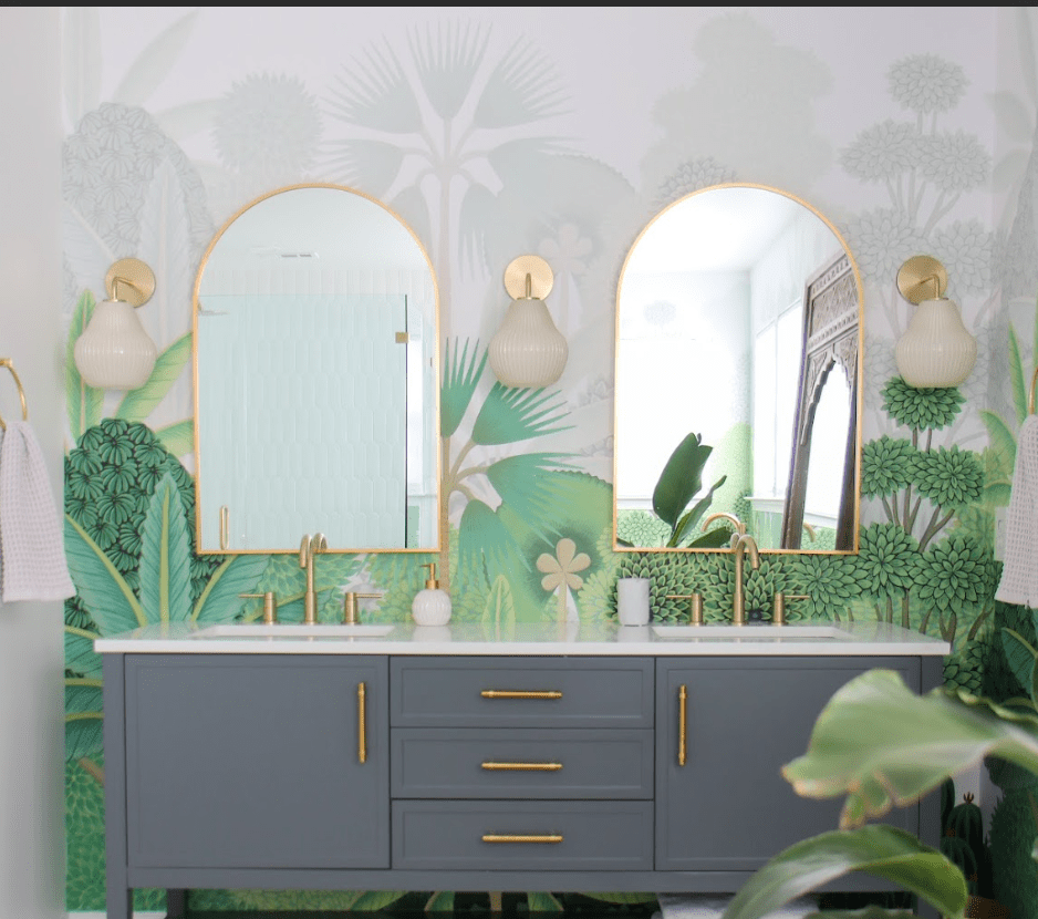 Elevate Your Powder Room: Wallpapers Transform Bathrooms into Sanctuaries – Marble Lotus
